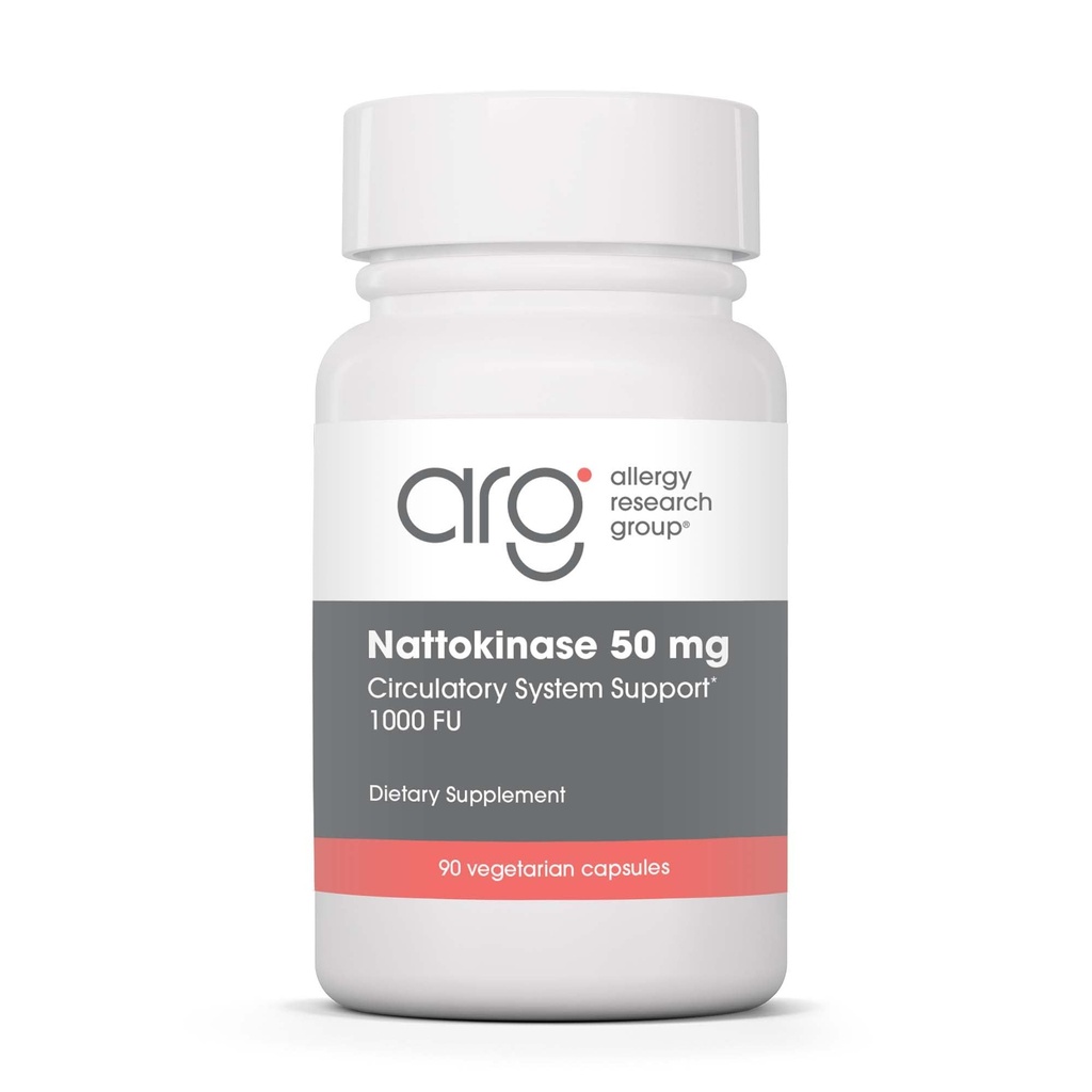 Alergija Raziskovalna skupina Nattokinase 50mg dodatek - Prečiščena in Inkapsulirana Nattokinase, Izpeljana iz Natto, Vegetarijanske kapsule - 90 Število