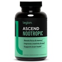 LEGION Athletica Ascend Nootropic - Vse-naravni možganski dodatki za spomin in fokus - Nootropics Brain Support Supplement with Alpha-GPC - Brain Supplement for Alertness & Mood Support, 30 Servings
