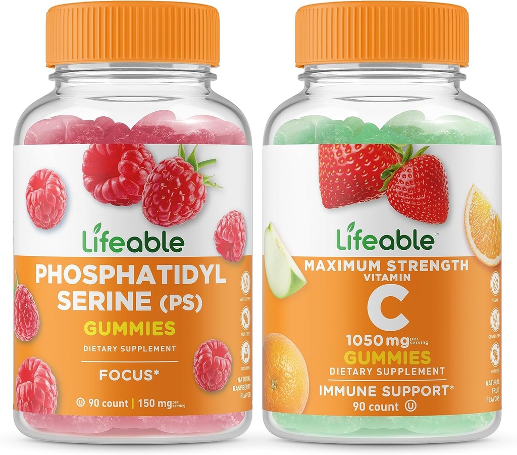 Življenjski fosfatidilserin (PS) + vitamin C 1050mg, Žvečljivi gumi
