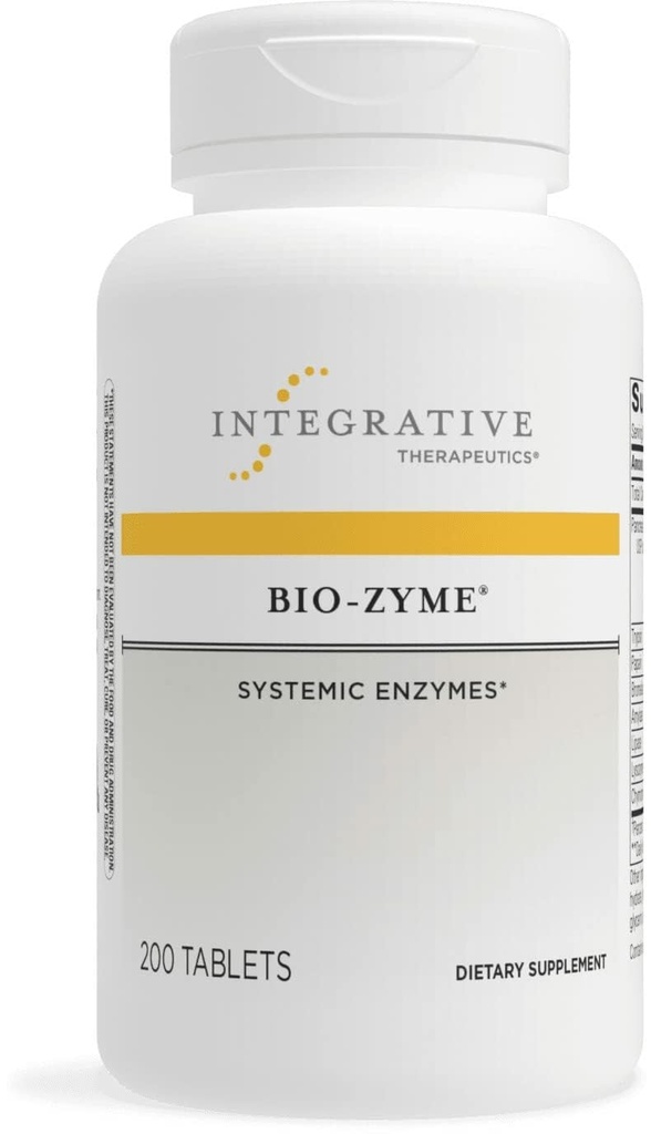 Integrativna terapevtska zdravila Bio-Zyme - kompleks encima trebušne slinavke za prebavno podporo* - podpira zdravo prebavo* - Nerazredčen ekstrakt trebušne slinavke - 200 tablet (100 servov)