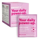 EBOOST Energy Drink & Elektrolit Powder, 20 Packets - Super Powder Pink Limonada brez dodanega sladkorja - Eterična mešanica vitaminov, nootropic in naravnega kofeina in hidracije - Pred in po vadbi