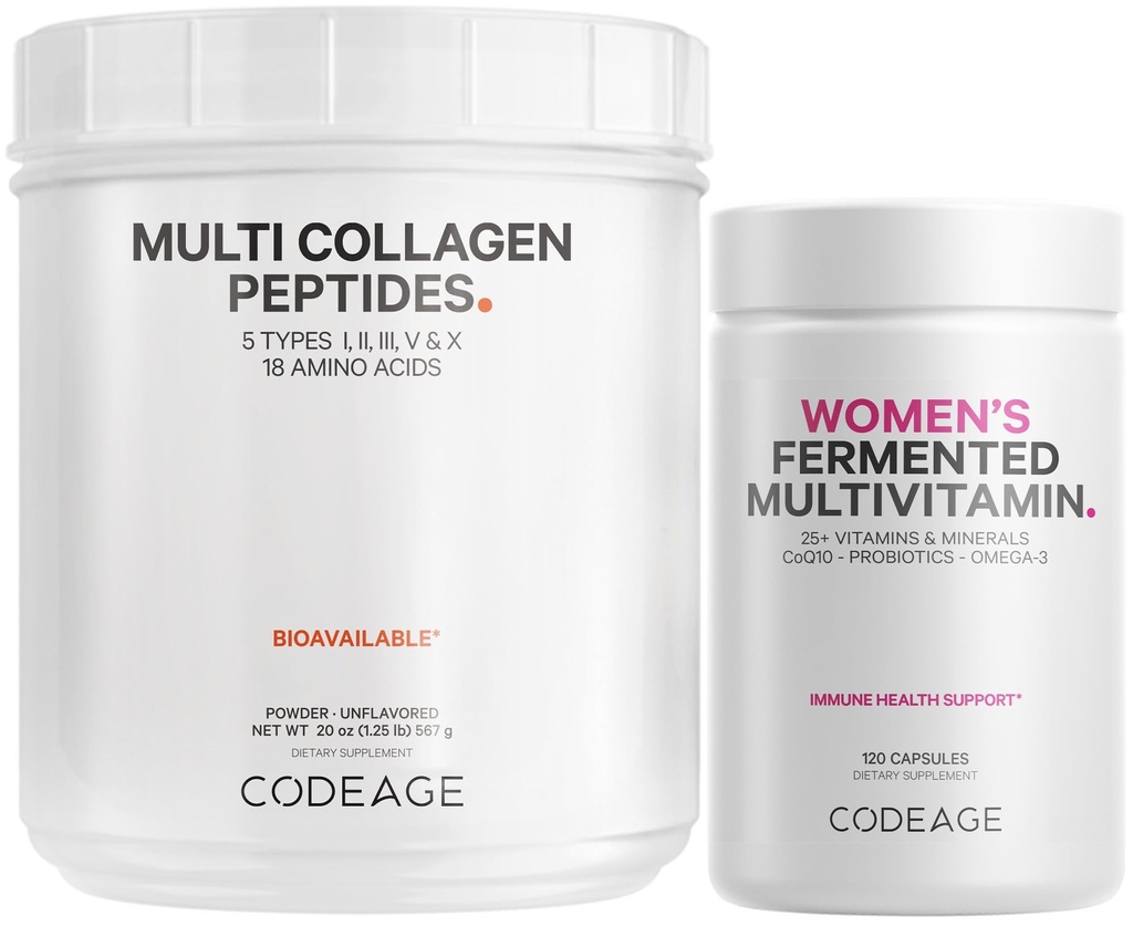 Koda - več kolagenskih beljakovin + ženski dnevni multivitaminski paket