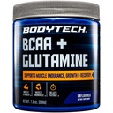 BodyTech BCAA + glutamin prašek z vitaminom C, L Glutamin & več, Essential Pre Workout ali Post Workout Aminokisline za moške in ženske, brez arome, 7,3 Oz, 30 Serving