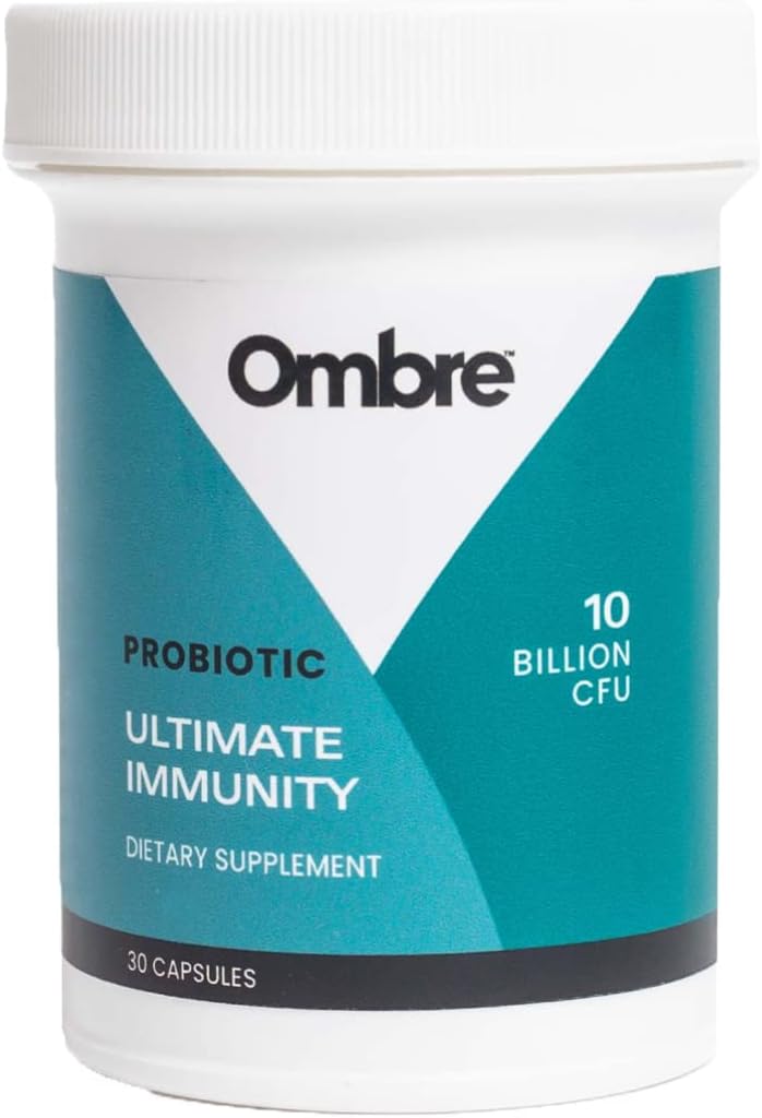 Ombre Ultimate Immunity Probiotics, Immune Support Supplement, 10 milijard CFU, Rok uporabnosti, 30 Serving