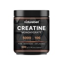 NatureBell Kreatin monohidrat v prahu - 500g - mikroniziran prašek - dovaja 5.000mg kreatina na postrežbo - podpora pred treningom ali po treningu* - Vegan & Keto prijazno - nearomatizirana