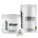 RAW Nutrition Kreatin Monohidrat in nearomatiziran predworkout prah paket