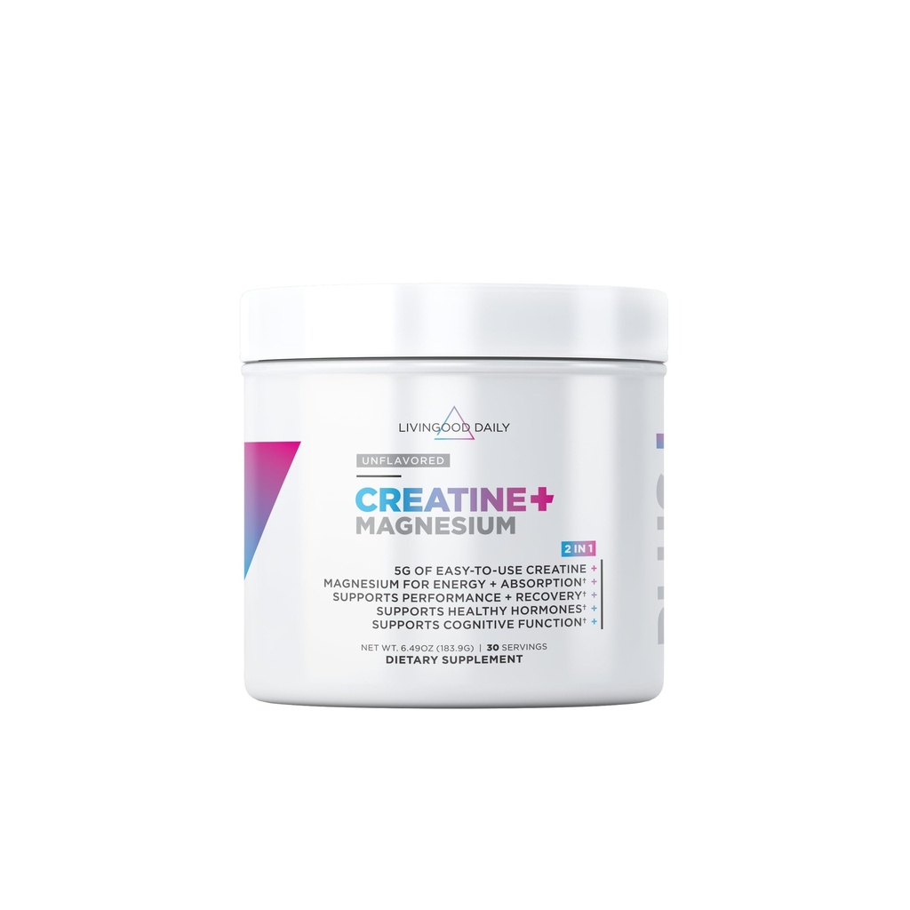 Liveood Daily Creatin + Magnezij v prahu, Nearomated 