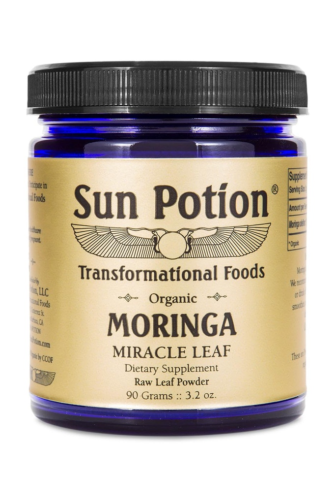 Sun Potion Moringa Leaf prašek - 90 Gram Jar