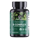 PlantFusion Organic Vitamin B-Complex, Veganski celoten prehranski dodatek za energijo in presnovo, Metilirani B12, Guava, Lemon & Basil, Non-GMO, Gluten-free - 30 kapsul