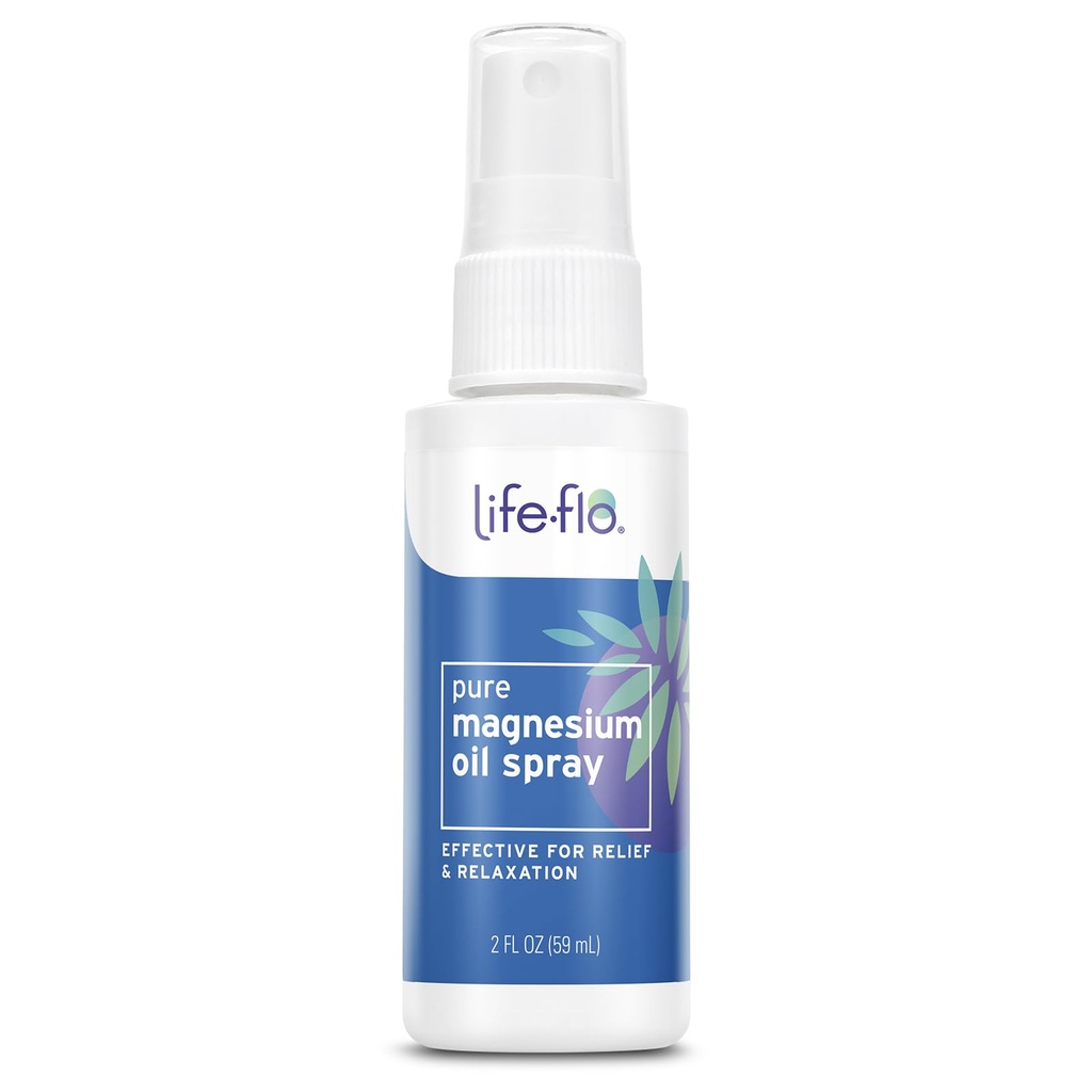 Life-flo Pure Magnezij Oil Spray w/Koncentriran magnezijev klorid iz Zechstein Seabed, Umirjanje Relief in sprostitev, Soothes mišice in sklepi, 60-dnevno jamstvo, Ni testiran na živalih, 2oz