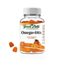 Greenfield Nutritions Halal Omega 3 Žvečljivi gumiji z DHA za odrasle - 60 Gummy Halal Vitamini, Podpira možgane, srce in imunski sistem - Vegan, Non-GMO Gluten-free želatina-free Halal Vitamin