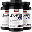 Sila Factor LeanFire PM, hujšanje tablete za ženske in moške, Fat Burner in čez noč hujšanje tablete za kurjenje maščobe, povečanje presnove, in izboljšanje spanja za neverjetno rezultate, 60 Število (Pack 3)