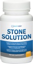Stone Solution Kapsulas- naravni dissolver, Ledvični kamen Podpora & Ledvični čistilec, 60 Serving + Bio Fiber, Ledvična čistila Detox in popravila - Restorativna podpora ledvic in ledvic, 2.5LBS