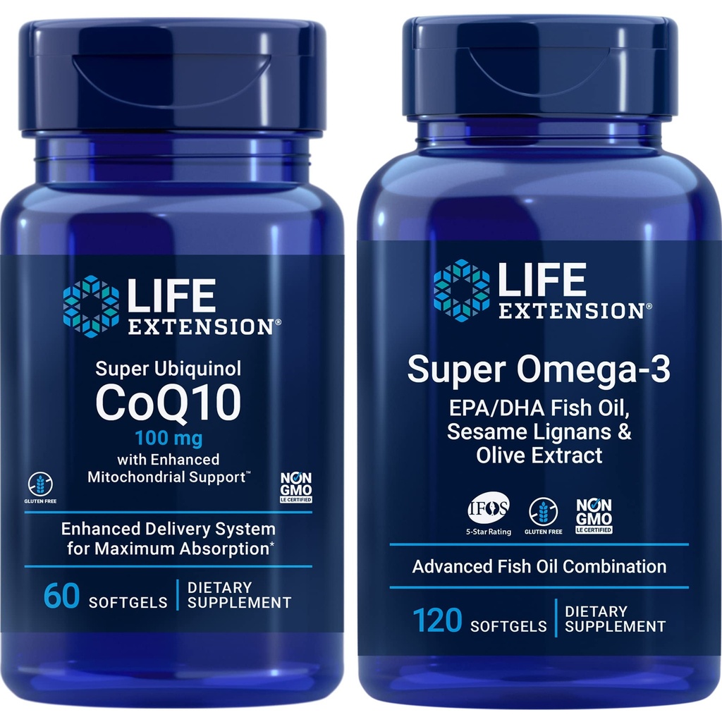 Life Extension Super Ubiquinol Coq10, 100 Mg, 60 Softgels 