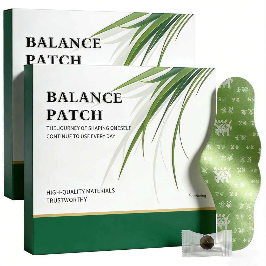 Balance Patch, Rastlinski Navel Patches za Menstrual Cramp , 2026 Nova Zeliščni Balance Patch za Waist & Abdomen, Nežna Formula za vse kože (2boxes,10 obliži)