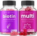 NutraChamps Biotin Gummies in ženske multivitaminske Gumies