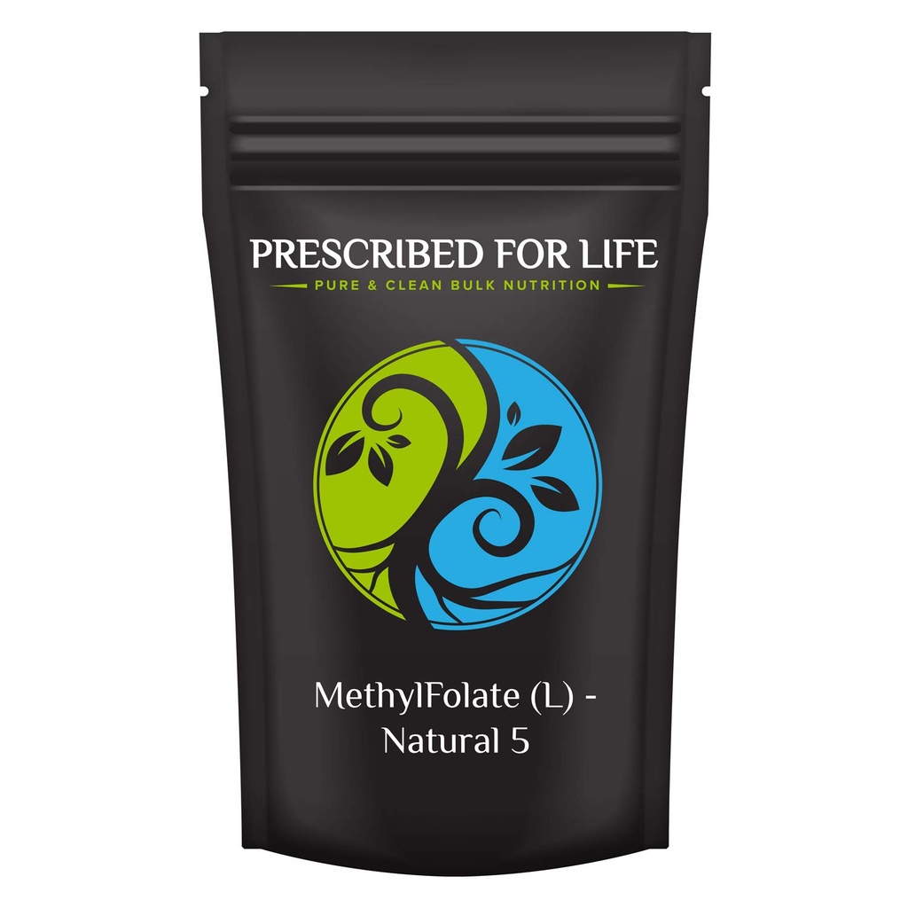 Prescribed For Life Methyl Folate Powder | Bioavailable Folic Acid to Support Brain Health | Pure Powdered Vitamin B9 Folate Supplement for Women & Men(4 oz / 56 g)