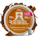 Rebel Nootropic Energy Kofein vrečke (Cinnamon Mocha) • 100mg Kofein • Alfa GPC • Huperzin A & Essential Vitamini • Sugar-free • Coconut Fiber tehnologija • 15 vrečke na pločevinko (Pack of 1)