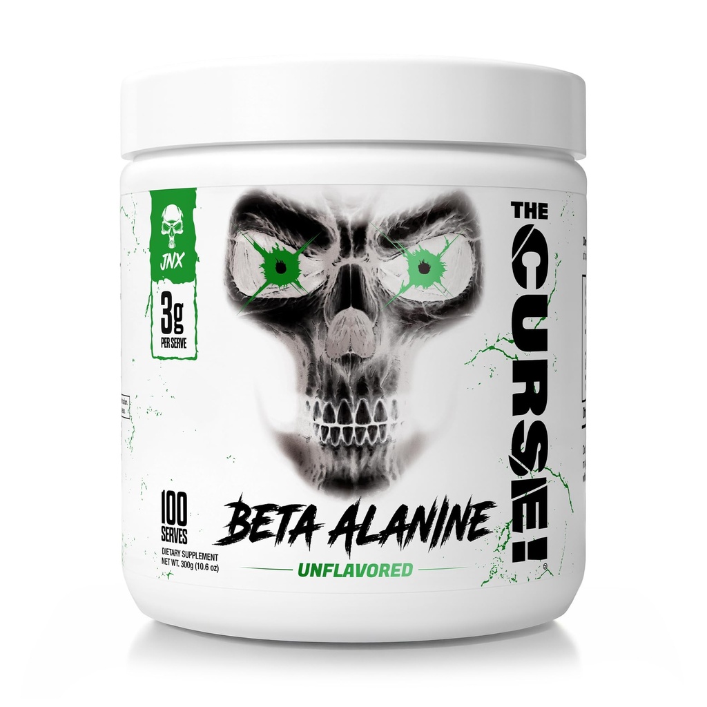 JNX SPORTI Prekletstvo! Beta Alanine Powder - brez arome, 100 Serving, 3g na postrežbo, GMP Compliant, Non-GMO, Made in the ZDA, Diety Friendly