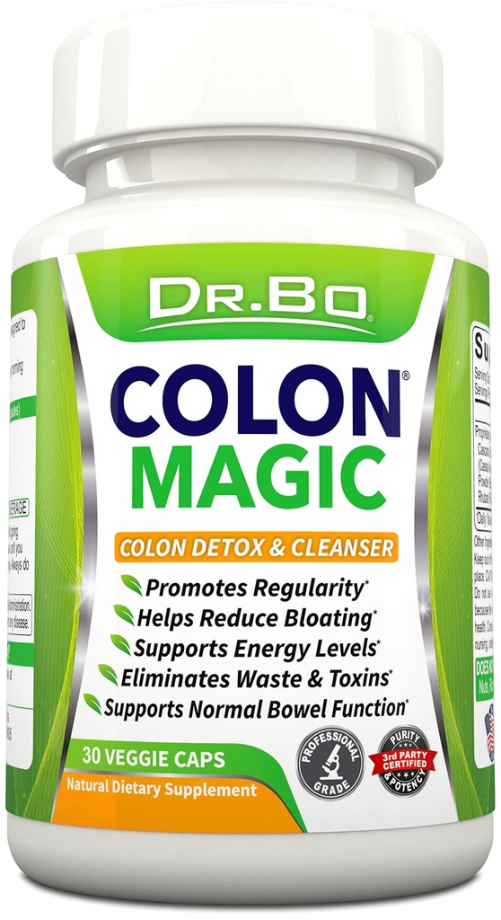 Colon Cleanse Detox Formula - naravne tablete za čiščenje kosti za črevesno napenjanje in hitro prebavno čiščenje - Dnevna zaprtost olajšava Gut, Belly, Stomach - ženske moški zeliščna teža Flush