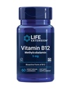 Life Extension Vitamin B12 Metilkobalamin, Živčno zdravje dopolnilo, Kognitivna podpora, Energy Vitamin, metilkobalamin B12, 5 mg, Hitro raztapljanje, Gluten-free, Ne-GMO, Vegetarian, 60 lozenges