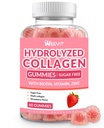 Kolagen Gumiji za ženske, hidroliziran kolagen Peptide Gumies z biotin, kolagen dopolnila Gummy z vitaminom B12, C, D, cink za lase kože Nail