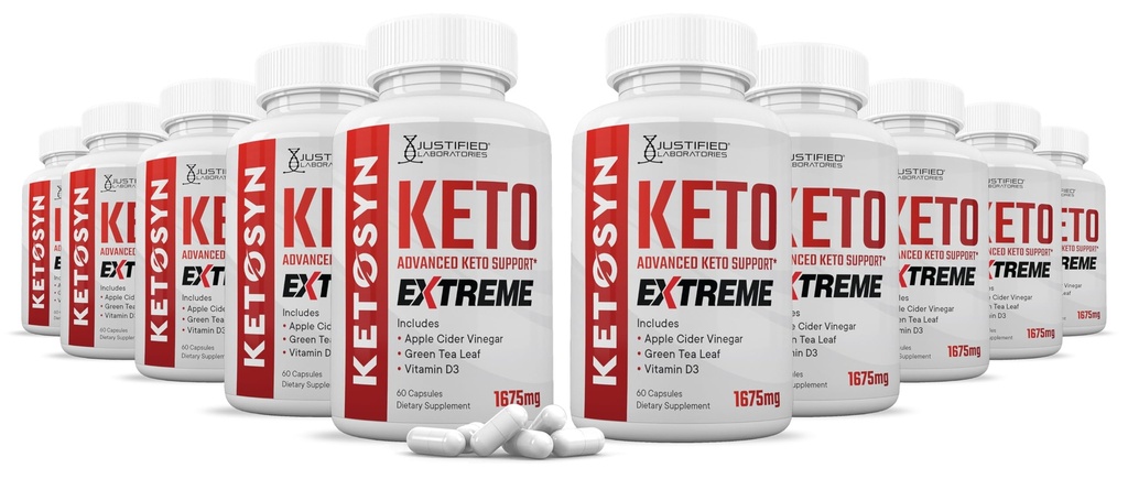 (10 pakiranj) Ketosyn Keto ACV Extreme tablete 1675 MG Kapsula za podporo Keto Alternative to Keto ACV Gumies Oblikovana z Apple Cider Viner Extra Deviško oljčno olje v prahu Zeleni čaj 600 Kapsule