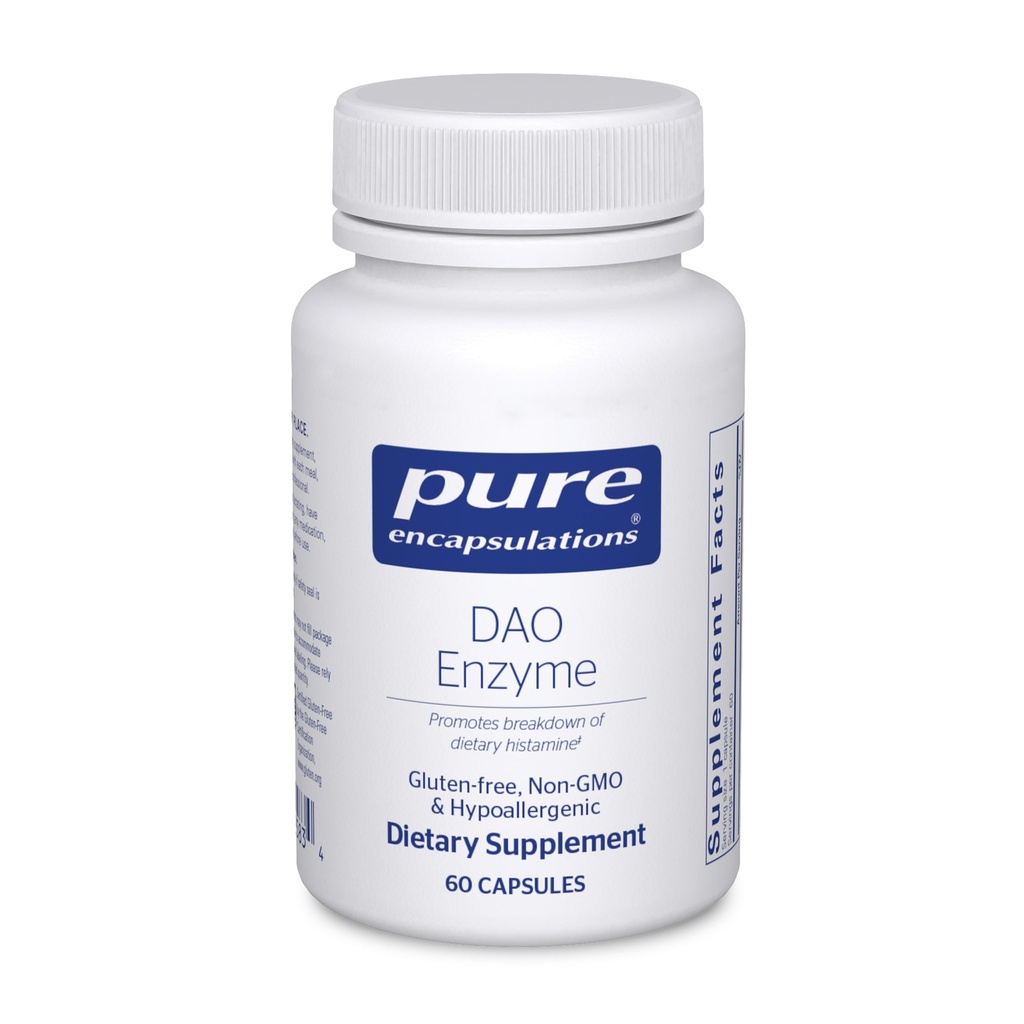 Čiste enkapsulacije DAO Enzyme - Histamin razčlenitev Prebavna podpora dodatek* - Lajšanje Prebavne motnje nelagodje in občutljivost kože* - Alergen-free Health Supplement - 60 kapsul