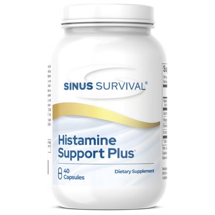Histamin podpora Plus naravni histamin blokator & alergija Relief dodatek podpira sinus zdravje, Imunsko ravnovesje in ne-zamotano Histamin Regulation - 40 Count