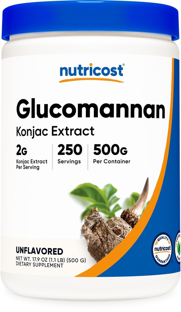 Nutricost Glukomannan prašek 500 Grams