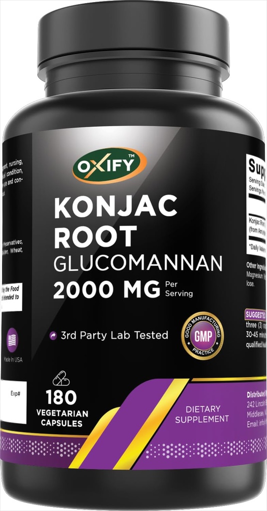 Oksify Konjac Root Glucomannan 2000 mg 
