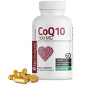 Bronson CoQ10 100 MG Visoka moč Celularna proizvodnja energije, 60 Vegetarijanske kapsule