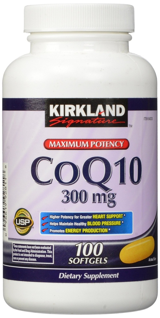 Kirkland podpis COQ10 100 Softgels, 300 mg, 6.4 Ounce