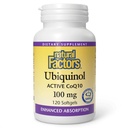 Naravni dejavniki Ubikinol 100 mg - Podpira zdravje srca in naravno vitalnost - Antioksidant podpora dodatek z vrhunsko absorpcijo - energijska podpora z laneno olje - 120 Softgels (120 Servings)