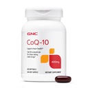GNC CoQ-10 400mg - Heart Health & Celular Energy Support Dietary Supplement - Antioksidant za zdravo kardiovaskularni sistem - Enostavno pogoltniti softgels - Gluten-free - 60 Število (60 Serving)