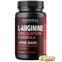 L-arginin 1800mg in Pine Bark Extract 100mg - dušikov oksid dodatek za moške - Performance dodatek za zdravje moških - 90 Count - vzdržljivost, podpora za okrevanje - Veganske, ne-GMO kapsule