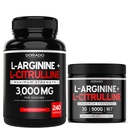 L Arginin L Citrulin (240 Count) - Dutric Oxide tablete za Stamina & vzdržljivost in L Arginin L Citrulin Powder (3g) - Dutric Oxide Booster Powder za zmogljivost in vzdržljivost - Vegan & ZDA Made