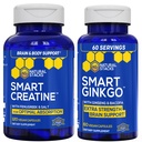 NARAVNI ZASTAVI Ginkgo Biloba + Kreatin Monohidrat paket - Napredna absorpcijska formula* - Dodatna podpora za možgane* - 180 Vse kapsule