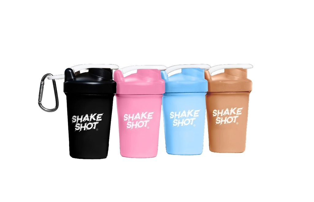 Barve 4 Pack - 4oz Mini Shaker steklenica za pred vadbo, Kreatin, majhne Scoop dopolnila (Ni za beljakovine) Clip & Shaker žogo