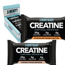 Jimmybar! Kreatin Protein Bar - 5g kreatin monohidrat + 20g Beljakovine - Prigrizek z visokimi beljakovinami - podpira mišično rast, moč in regeneracijo - Real Food Energy Bar za športnike 
