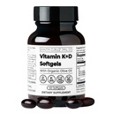 Santa Cruz Paleo Vitamin K2 + D3 Softgels, Dnevni dodatek z organskim oljčnim oljem, Vključuje vitamin K1 & dve obliki K2, podpira zdravje srca in kosti, Gluten brez sladkorja, Paleo, Keto, 60 Count