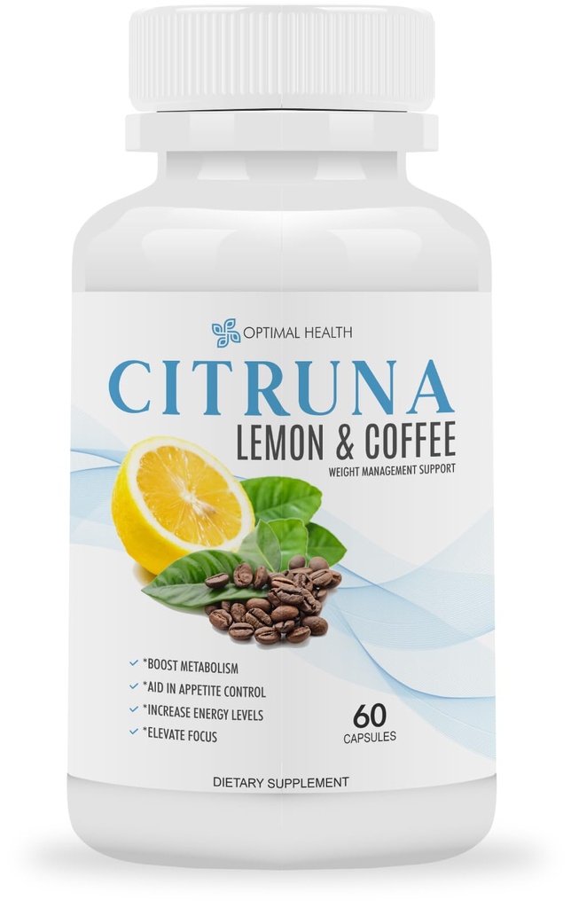 Limona in kava Fat Burner - za moške in ženske - gorijo maščobe, povečanje presnove, povečanje energijske ravni, pomoč pri nadzoru apetita, povečanje fokus - 60 kapsul
