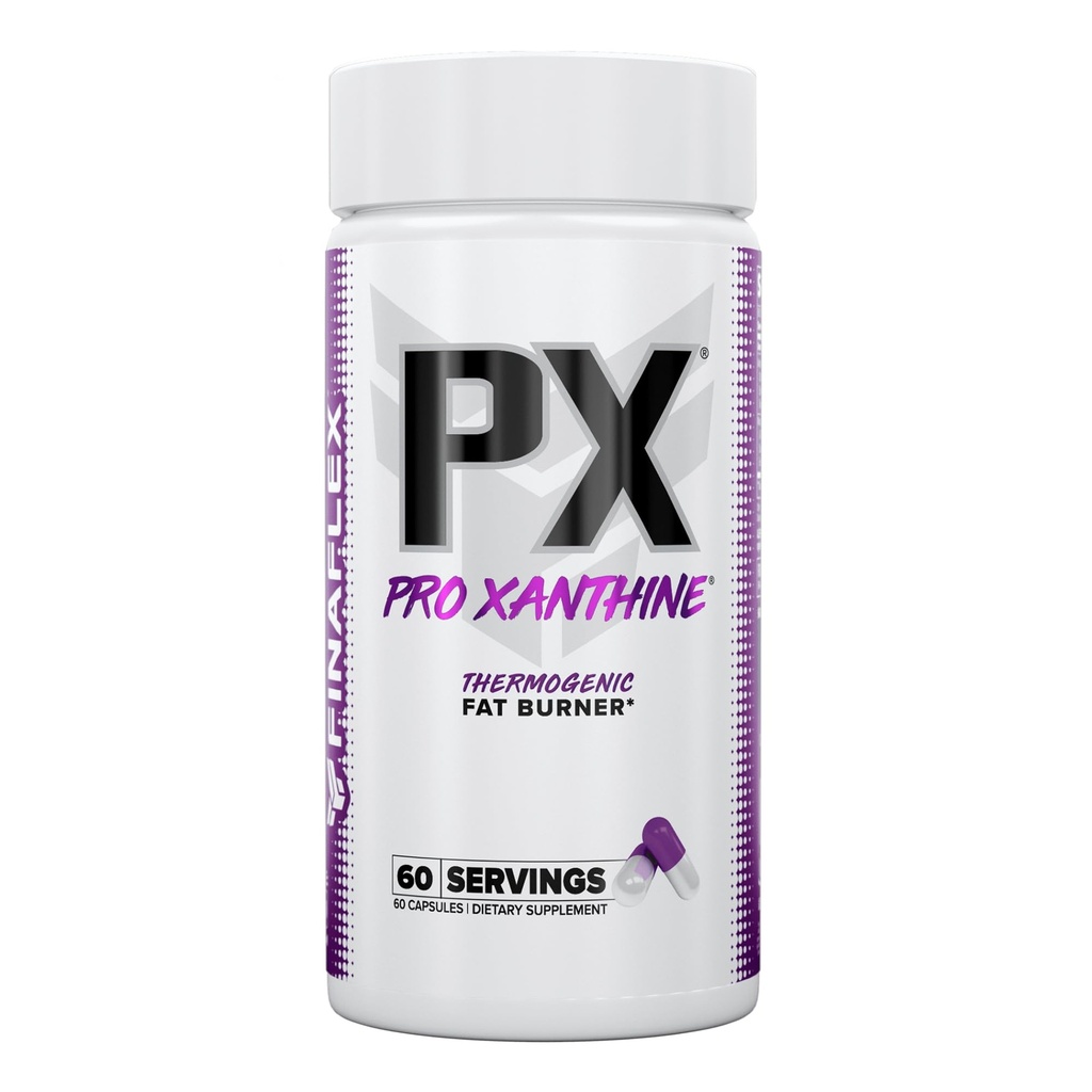 FINAFLEX PX PRO Xantin - 60 kapsul - termogenska - spodbuja energijo, fokus in supresijo apetita - s kofeinom in čajemCrine - 60 servov