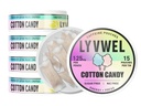 LyvWel 125mg Kofeinske energetske vrečke – čista energija z guarano za fokus & Stamina – 5-Pack (75 Total Pouches) (5 Pack, Cotton Candy)