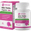 OMOGS organsko mleko osat, rastlinska jetra podpora mleko osat dodatek, z Dandelion Root, Glutatione, Berberine HCL &Turmeric, podpora jeter čiščenje Detox in popravila, 90 kapsul