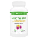 ML Naturals Milk Thistle & Dandelion Extract – 250mg Milk Thistle, 100mg Dandelion Root (per Serving) 120 kapsul