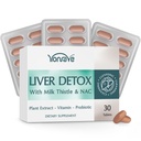 Jetra Detox & Digestive Support Supplement z 15B CFU probiotiki, Milk Thistle, Dandelion Root & Kurkuma 