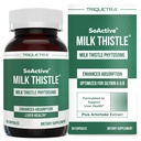 SoActive® Milk Thistle: 10X Učinkovitejše mleko Thistle Phytosome, Optimizirano za Essential Bioactive Silybin A & B Plus Bilear® Artichoke Extract & Bile Extract - Jetrna podpora 