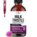 Tekoče kapljice za mleko – vse naravno mleko Thistle ekstrakt s Silymarin – visoka absorpcija – Ne-GMO, Gluten-free – 2 oz