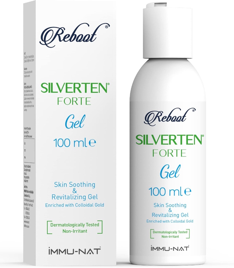 Ponovno zagnati Silverten Forte - Antimikrobno Silver Raund Care Gel - 3.4oz - Hitro prvo pomoč pomoč za opekline, Srbenje & brazgotine - hlajenje, Pomirjujoče & Revitalising - Varen za otroke & hišne ljubljenčke